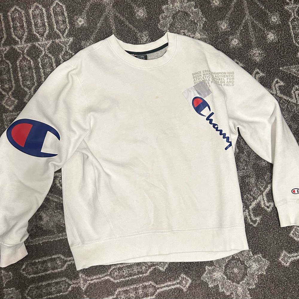 Champion Black Crewneck It Takes A Little More To Make A Champion Men's Size XL